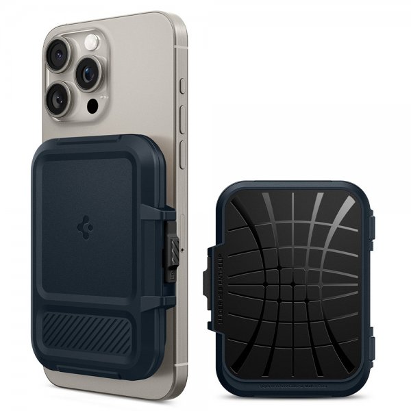 Spigen MagSafe Korthållare Lock Fit MagFit Metal Slate