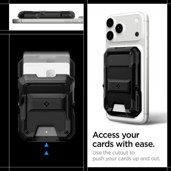 Spigen MagSafe Korthållare Tough Armor Pro MagFit Svart