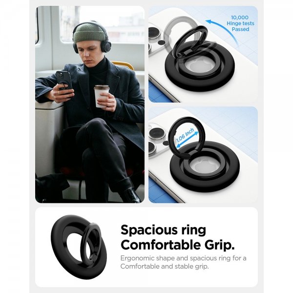 Spigen MagSafe Mobilring Nano Pop MagFit Black Sesame