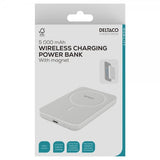 Deltaco MagSafe Powerbank 5000 mAh 20W Vit
