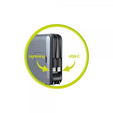 Mobile Origin MagSafe-powerbank/Reseladdare Inbyggda kablar/Apple Watch-laddning Grå