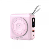 Mobile Origin MagSafe-powerbank/Reseladdare Inbyggda kablar/Apple Watch-laddning Rosa