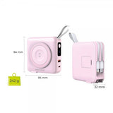 Mobile Origin MagSafe-powerbank/Reseladdare Inbyggda kablar/Apple Watch-laddning Rosa