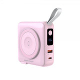 Mobile Origin MagSafe-powerbank/Reseladdare Inbyggda kablar/Apple Watch-laddning Rosa