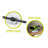 Mobile Origin MagSafe-powerbank/Reseladdare Inbyggda kablar/Apple Watch-laddning Vit