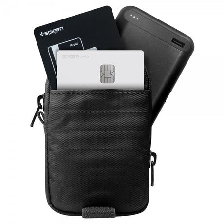 Spigen MagSafe Väska Portable Organizer Pouch Tintap Zip MagFit Svart