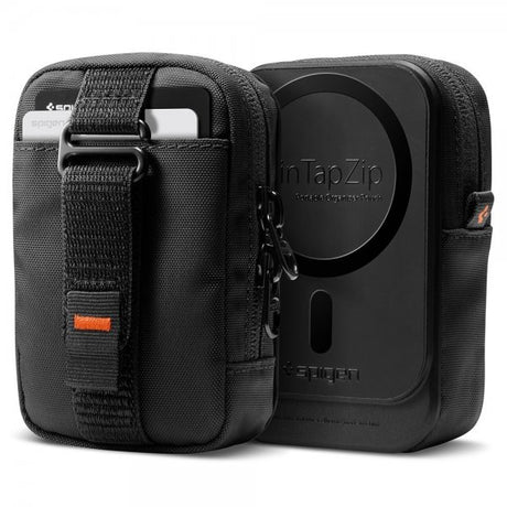 Spigen MagSafe Väska Portable Organizer Pouch Tintap Zip MagFit Svart