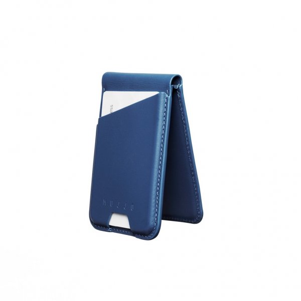 Mujjo Korthållare MagSafe Wallet Stand Monaco Blue