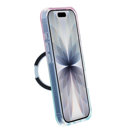 iPhone 17 Skal Marmorerat MagSafe-stativ Blå