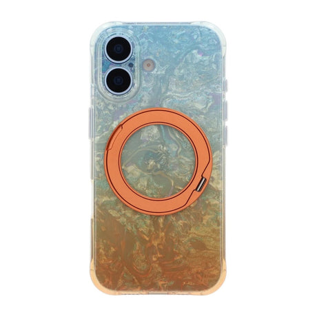 iPhone 17 Skal Marmorerat MagSafe-stativ Orange