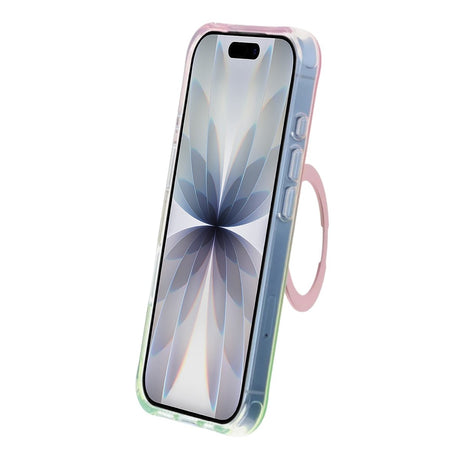 iPhone 17 Skal Marmorerat MagSafe-stativ Rosa