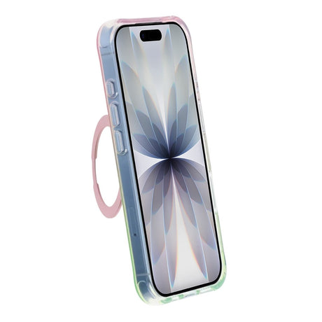 iPhone 17 Skal Marmorerat MagSafe-stativ Rosa