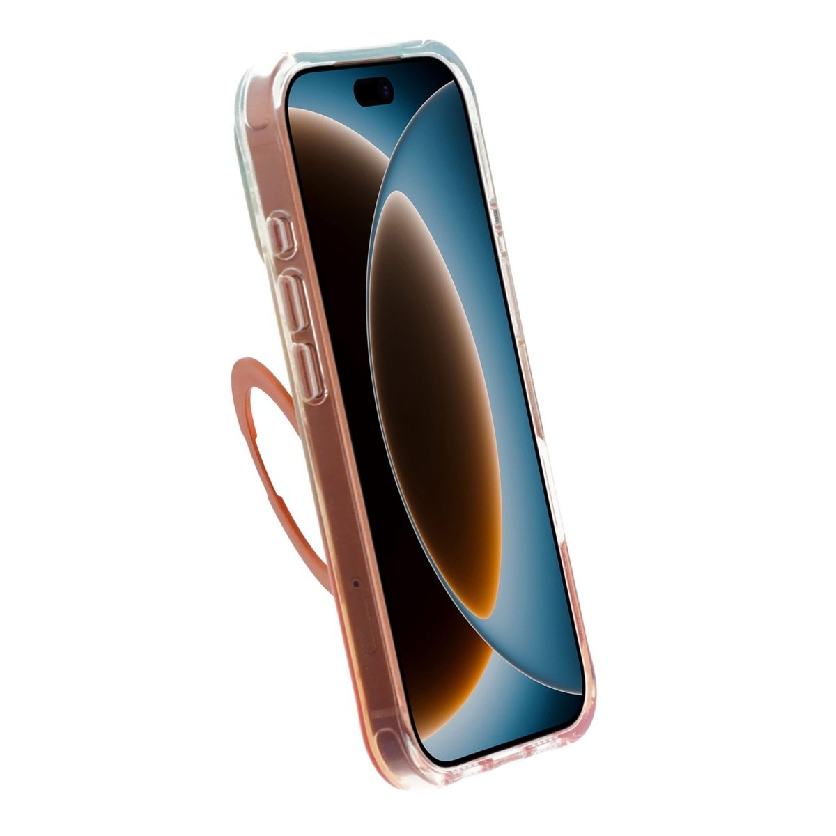 iPhone 17 Pro Max/iPhone 18 Pro Max Skal Marmorerat MagSafe-stativ Orange