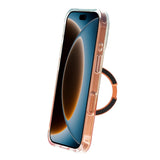 iPhone 17 Pro Max/iPhone 18 Pro Max Skal Marmorerat MagSafe-stativ Orange