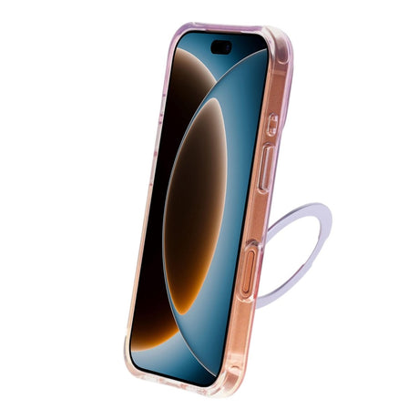 iPhone 17 Pro/iPhone 18 Pro Skal Marmorerat MagSafe-stativ Lila