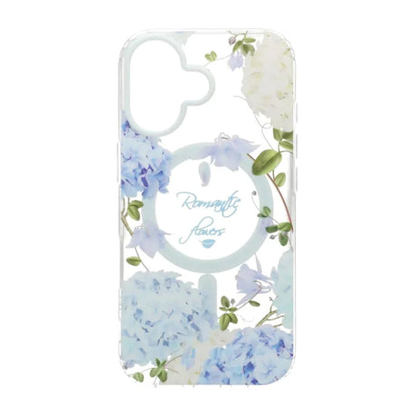 iPhone 17 Skal Floral Matte MagSafe Blå