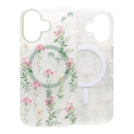 iPhone 17 Skal Floral Matte MagSafe Grön