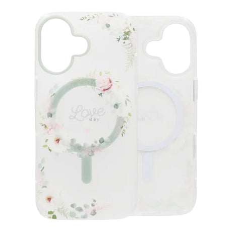 iPhone 17 Skal Floral Matte MagSafe Love Story