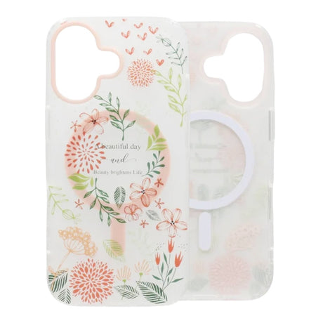 iPhone 17 Skal Floral Matte MagSafe Orange