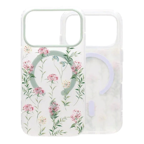 iPhone 17 Pro Skal Floral Matte MagSafe Grön
