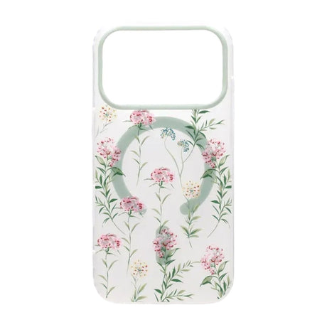 iPhone 17 Pro Max Skal Floral Matte MagSafe Grön