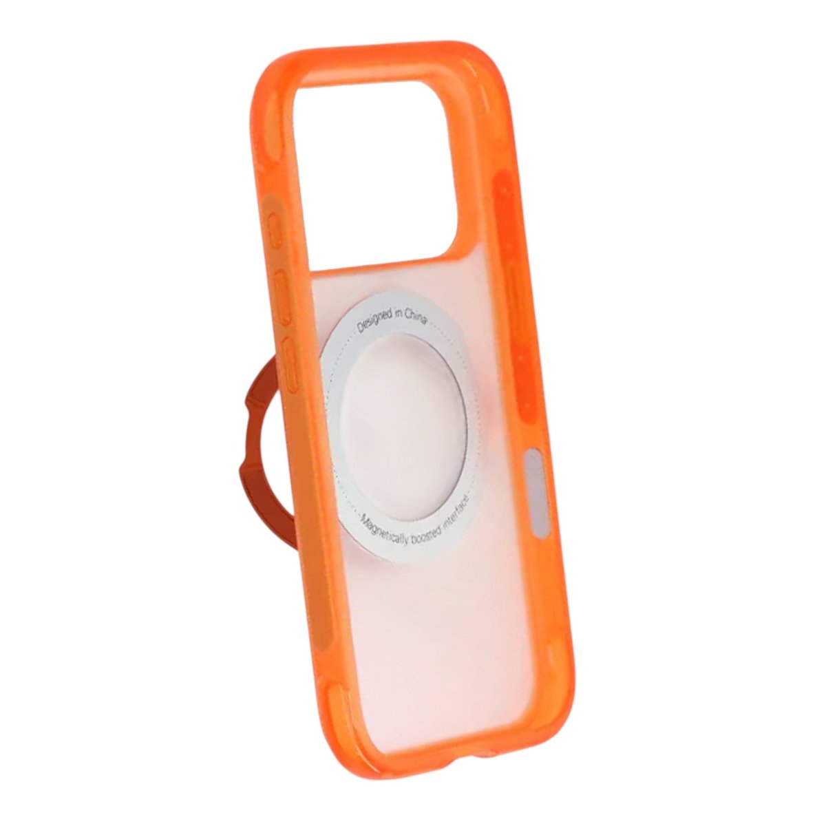 iPhone 17 Pro/iPhone 18 Pro Skal Matt Ringstativ MagSafe Orange