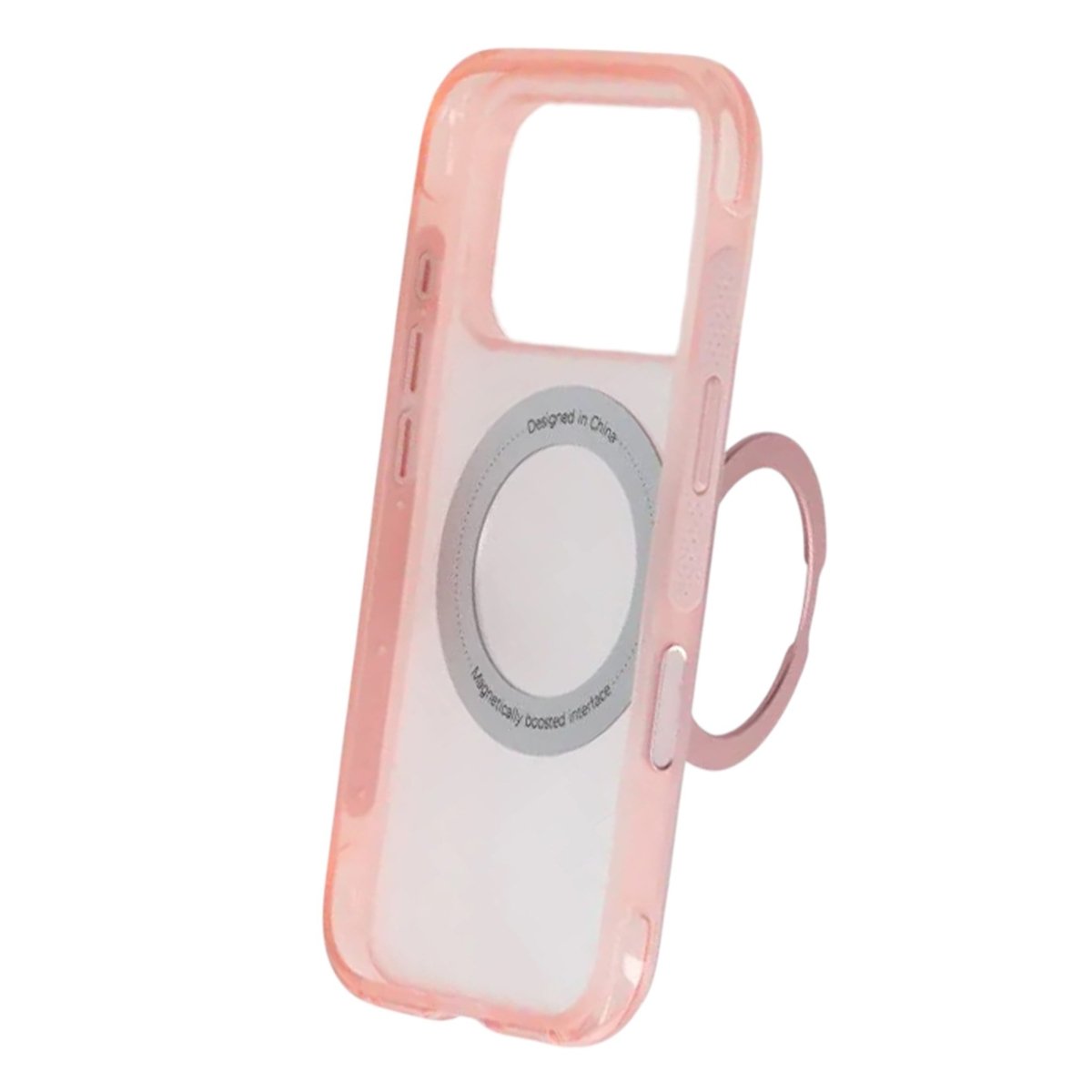 iPhone 17 Pro/iPhone 18 Pro Skal Matt Ringstativ MagSafe Rosa