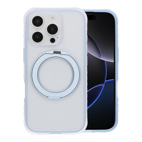 iPhone 16 Pro Max Skal MagSafe Ringstativ Blå
