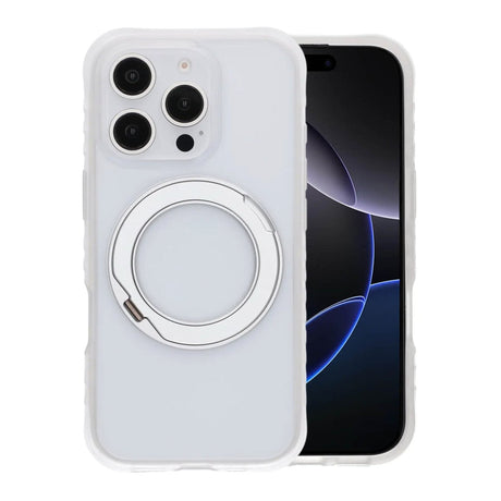 iPhone 16 Pro Max Skal MagSafe Ringstativ Vit