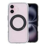 iPhone 16 Skal MagSafe Ringstativ Svart