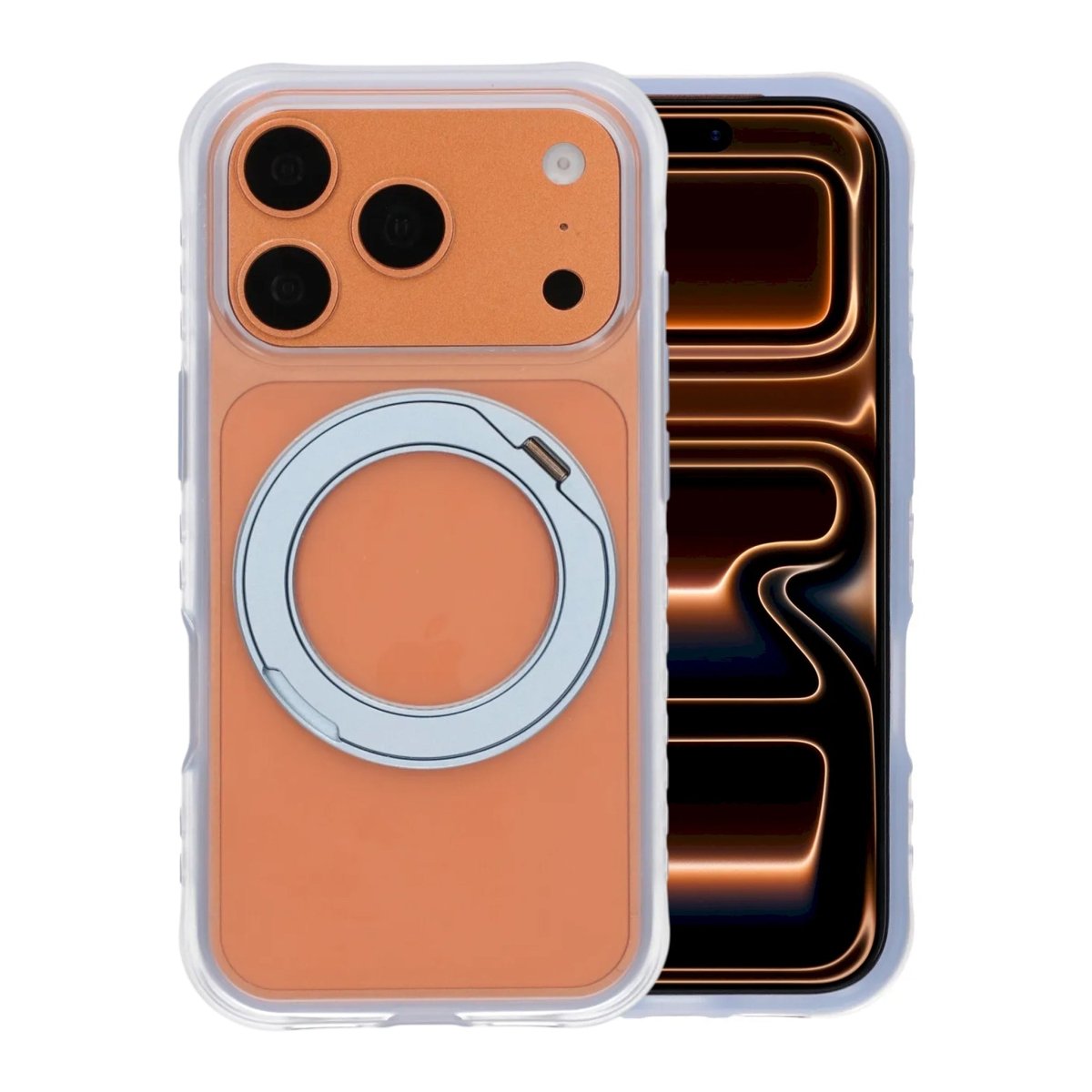 iPhone 17 Pro/iPhone 18 Pro Skal Ringstativ MagSafe Blå