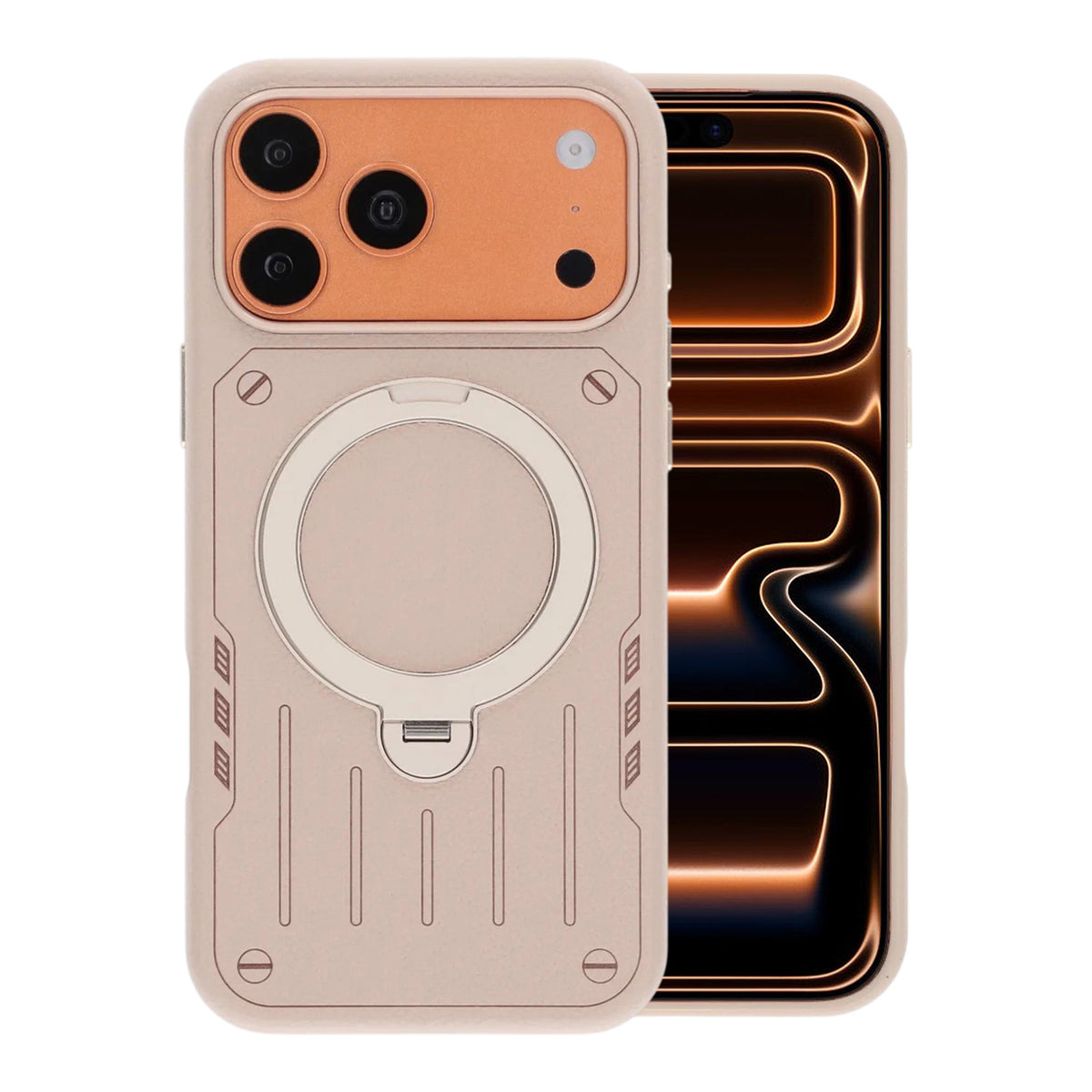 iPhone 17 Pro Max/iPhone 18 Pro Max Skal Mecha MagSafe-stativ Vit