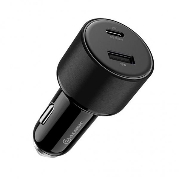 ALOGIC Rapid Power 100W Car Charger 1 X USB-C & 1 X USB-A