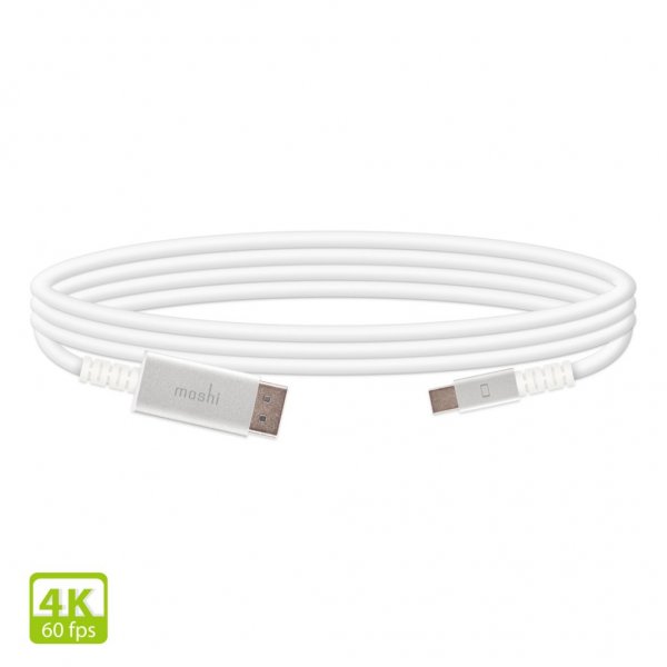 Moshi Mini DisplayPort till DisplayPort Kabel 1.5 m Vit
