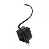 Mobile Origin Laddare med Display GaN 65W inbyggd USB-C Kabel