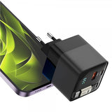 Mobile Origin Laddare med Display GaN 65W inbyggd USB-C Kabel