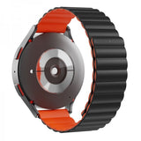 Mobile Origin Samsung Galaxy Watch 8 40/44mm/Classic 46mm Armband Easy Strap Svart Orange