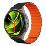 Mobile Origin Samsung Galaxy Watch 8 40/44mm/Classic 46mm Armband Easy Strap Svart Orange