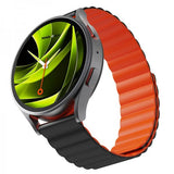 Mobile Origin Samsung Galaxy Watch 20mm Armband Easy Strap Svart Orange