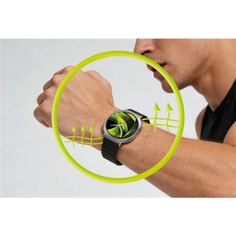 Mobile Origin Samsung Galaxy Watch 8/9 40/44mm/Classic 46mm Armband Easy Strap Magnetic Svart