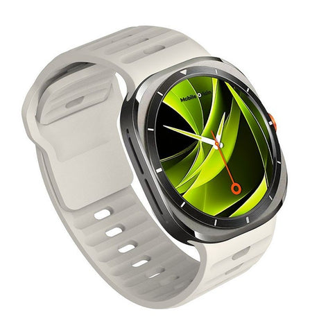 Mobile Origin Samsung Galaxy Watch Ultra 47mm Armband Easy Strap Silicone Beige