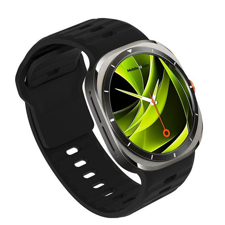 Mobile Origin Samsung Galaxy Watch Ultra 47mm Armband Easy Strap Silicone Svart