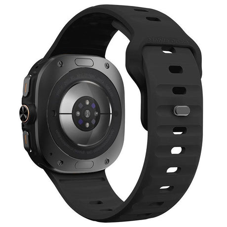 Mobile Origin Samsung Galaxy Watch Ultra 47mm Armband Easy Strap Silicone Svart