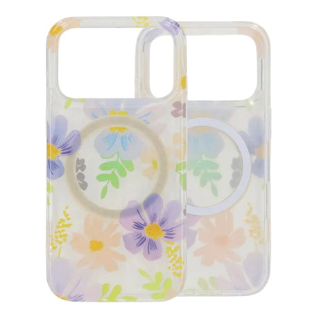 iPhone 17 Pro Skal Floral MagSafe Lila Gul