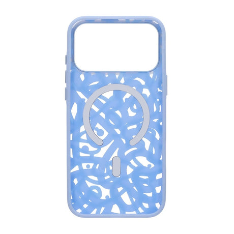 iPhone 17 Pro Skal Graffiti MagSafe Ljusblå