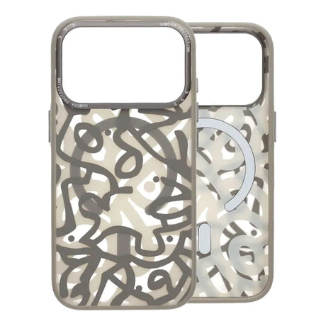 iPhone 17 Pro Max Skal Graffiti MagSafe Grå