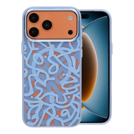iPhone 17 Pro Max Skal Graffiti MagSafe Ljusblå