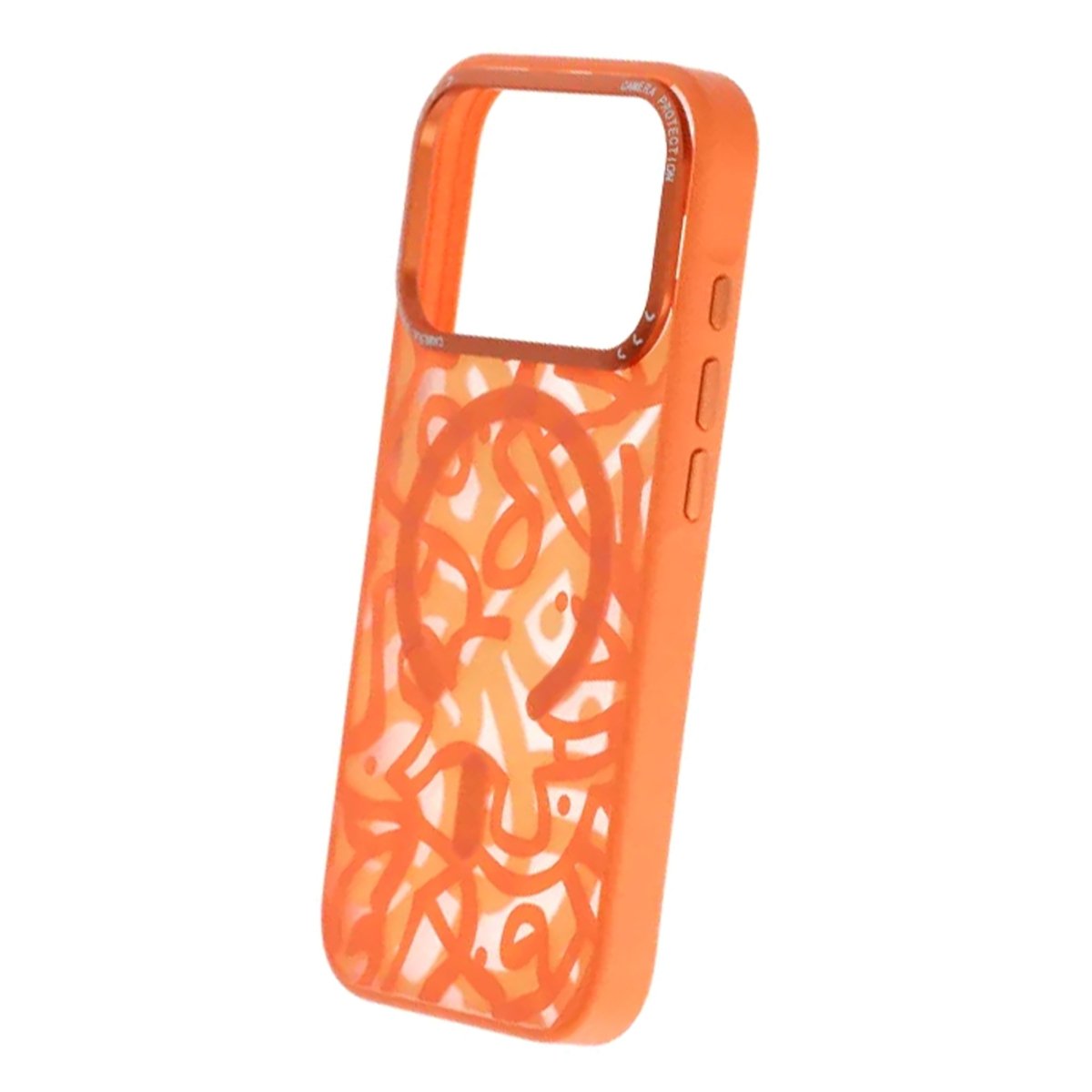 iPhone 17 Pro Max Skal Graffiti MagSafe Orange