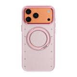 iPhone 17 Pro Max/iPhone 18 Pro Max Skal MagSafe-stativ Strass Rosa