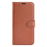 Motorola Edge 30 Fodral Litchi Brun